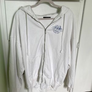 Brandy Melville Heaven Sent Zip Up Hoodie